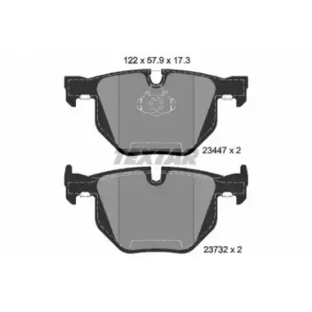 Колодки тормозные (задние) BMW X5/X6 07- (Teves) Q+ (2344704)
