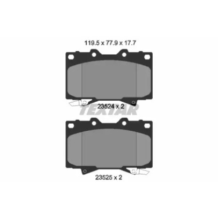 Колодки тормозные (передние) Toyota Land Cruiser 90- (Sumitomo) (2352402)