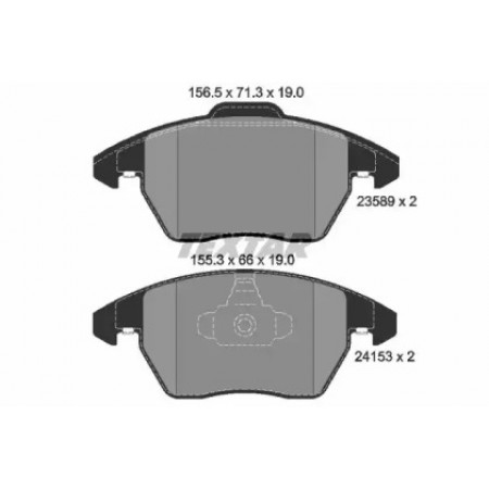 Колодки тормозные (передние) Citroen C4/Peugeot 307 03- (Teves) (2358901)