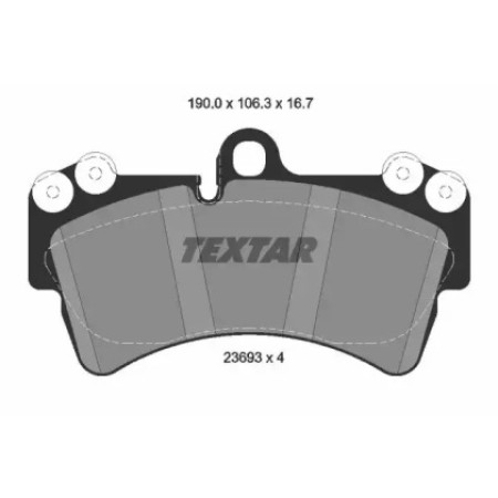 Колодки тормозные (передние) Audi Q7/Porsche Cayenne/ VW Touareg 3.0-6.0 02- (Brembo) (2369302)