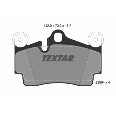 Колодки тормозные (задние) Audi Q7/VW Touareg  2.5D-6.0D 02- (Brembo) (2369402)