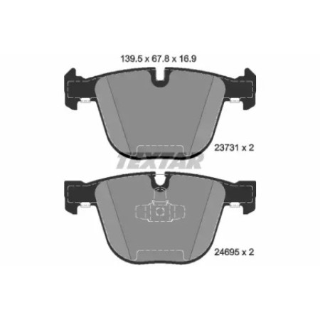 Колодки тормозные (задние) BMW 5 (F07)/7 (F01-F04) 08- (Teves) (2373101)