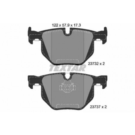 Колодки гальмівні (задні) BMW 5 (E60/E61)/6 (E63/E64) 03-10 (Teves) Q+ (2373201)