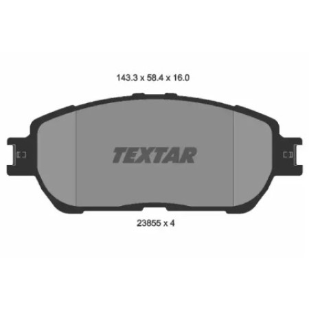 Колодки тормозные (передние) Toyota Camry/Lexus ES 01-08 (Akebono) (2385501)