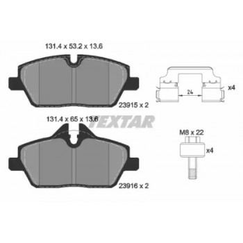 Колодки тормозные (передние) BMW i3 13- (Lucas) Q+ (2391508)