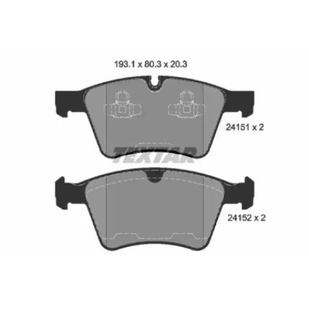 Колодки тормозные (передние) MB GL-class (X164)/M-class (W164)/R-class (W251/V251) 06-14 (Ate) Q+ (2415101)
