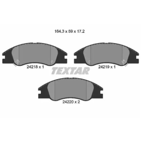 Колодки тормозные (передние) Kia Cerato 04- (Mando) (2421801)