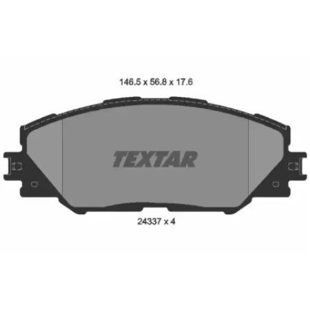 Колодки гальмівні (передні) Toyota RAV4 2.0-3.5/Prius 1.8 05- (2433701)