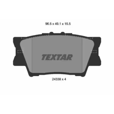 Колодки гальмівні (задні) Toyota Camry/Rav4/Lexus ES 06- (Akebono) (2433801)