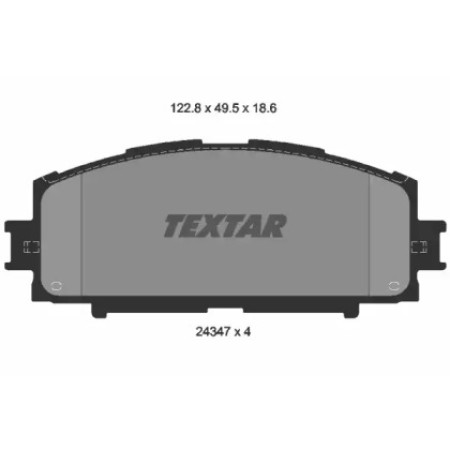 Колодки тормозные (передние) Toyota Corolla 06/Yaris 05- (Akebono) (2434701)