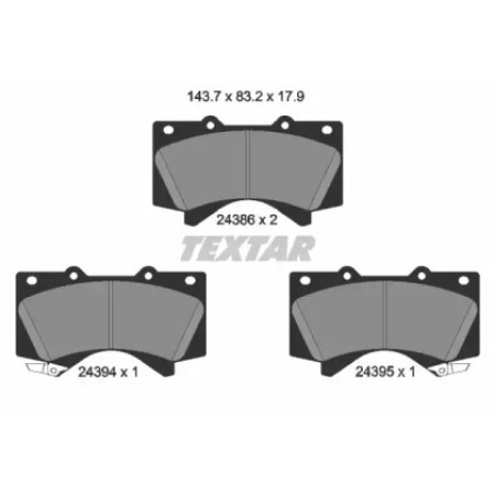 Колодки тормозные (передние) Toyota Land Cruiser 200 08- (Advics) (2438601)