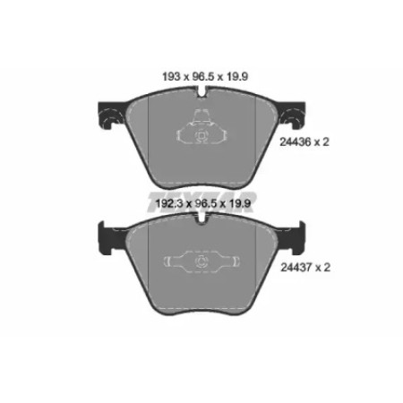 Колодки тормозные (передние) BMW 5 (F07)/7 (F01)/X5 (E70/F15)/X6 (E71/F16) 06- (ATE-Teves) (Q+ (2443601)