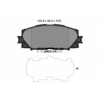 Колодки гальмівні (передні) Toyota Prius 08- (Akebono) (2445101)