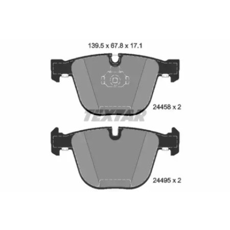 Колодки тормозные (задние) BMW X5 (E70/F15)/ X6 (E71/F16) 06- (Ate-Teves) (2445801)