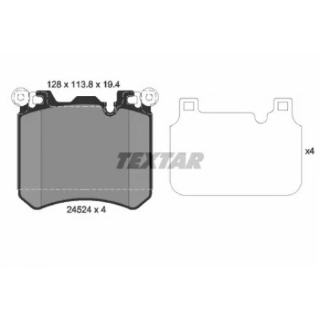Колодки гальмівні (передні) BMW X5 (E70)/X6 (E71/E72) 06- (Brembo) Q+ (2452401)