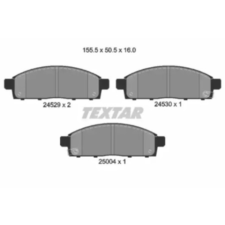 Колодки тормозные (передние) Mitsubishi L200/Pajero Sport II 05- (2452901)