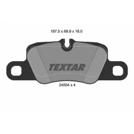 Колодки тормозные (задние) Porsche Panamera 09- (Brembo) (2455402)