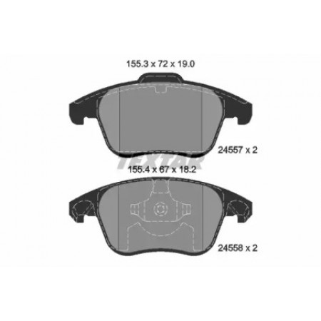 Колодки тормозные (передние) Citroen C4 06- (Teves) Q+ (2455701)
