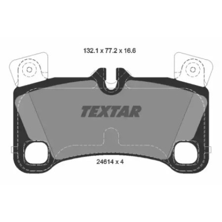 Колодки тормозные (задние) Audi Q7 06-16/Porsche Cayenne 02-10/VW Touareg 02-10 (2461401)
