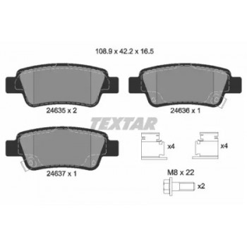 Колодки тормозные (задние) Honda CR-V 06- (Bosch) (2463501)