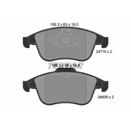 Колодки тормозные (передние) Renault Megane III/Laguna III 1.5dCi/2.0dCi 07- (Teves) Q+ (2471001)