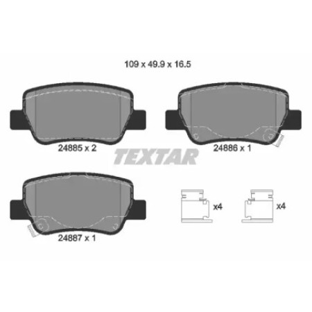 Колодки тормозные (задние) Toyota Avensis 08- (Bosch) Q+ (2488501)