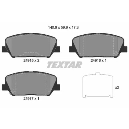 Колодки тормозные (передние) Hyundai Veloster/I30/ Kia Ceed 11- (Sumitomo) Q+ (2491501)