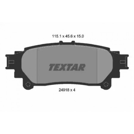 Колодки гальмівні (задні) Lexus RX 08-15/Toyota Prius 11-  (2491801)