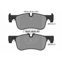 Колодки тормозные (передние) BMW 1 (F20/F21)/2 (F22) 10- (Teves) Q+ (2501401)