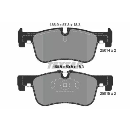 Колодки тормозные (передние) BMW 1 (F20/F21)/2 (F22) 10- (Teves) Q+ (2501401)