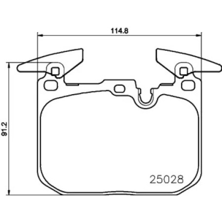 Колодки тормозные (передние) BMW 3 (F30/F31/F34)/ 4 (F32/F36) 11-  (Brembo) (2502805)