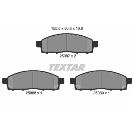 Колодки тормозные (передние) Nissan NV200 10- (2508701)