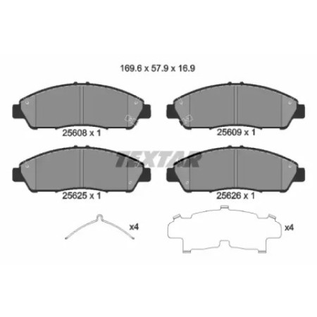 Колодки гальмівні (передні) Honda Pilot 08- (Akebono) (2560801)