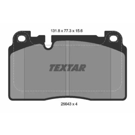 Колодки тормозные (передние) Audi Q5 08- (Brembo) (131.8x77.3x15.6) (2564302)