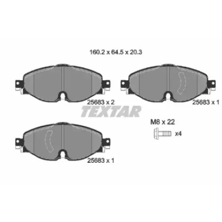 Колодки тормозные (передние) Audi A1/Q3 18-/Skoda Octavia/VW Golf/Caddy/Touran/Passat 12- (TRW) Q+ (2568303)
