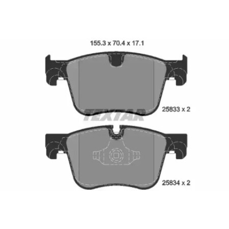 Колодки тормозные (передние) Citroen C4/Peugeot 308 13- (Teves) Q+ (2583301)