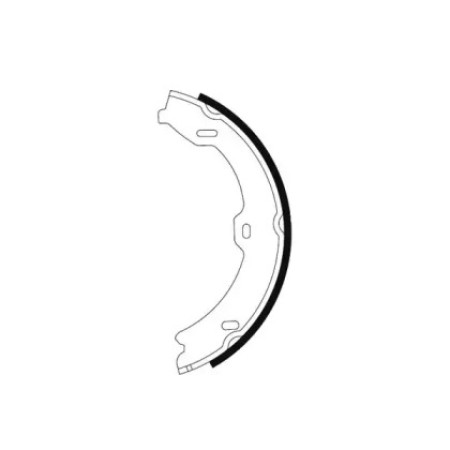 Колодки ручника MB S-class (W221/C216) 05-13 (180x25) (к-кт) (91067000)