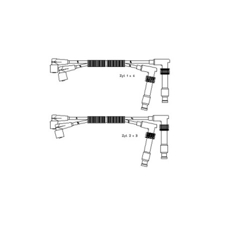 Провода зажигания Opel Astra F 1.6i 16V 94-98 (к-кт) (300/673)