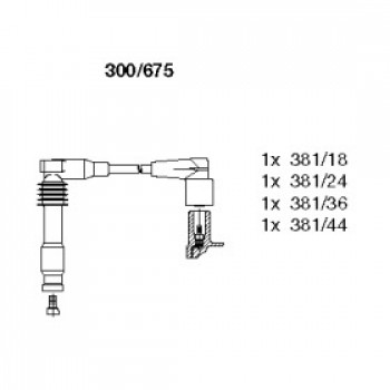 Провід запалювання Opel Vectra A/B 92-03 (к-кт) (300/675)