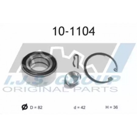Подшипник ступицы (передней) Peugeot Partner/Citroen Berlingo 98- (42x82x36)(к-кт) (10-1104)