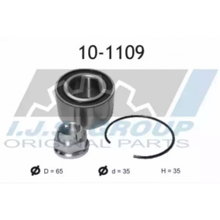 Подшипник ступицы (передней) Renault Clio 98- (35x65x35)(к-кт) (10-1109)