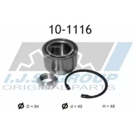 Подшипник ступицы (передней) Renault Master 98-/Fiat Ducato 02-(49х84х48)(к-кт) (10-1116)