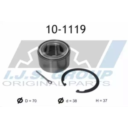Подшипник ступицы (передней) Hyundai Accent 99-03/Kia Rio 05- (38x70x37)(к-кт) (10-1119)