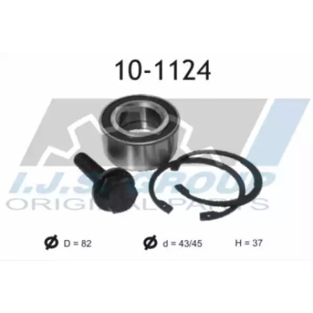 Подшипник ступицы (передней) Audi 100 88- (43x82x37)(к-кт) (10-1124)