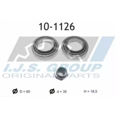 Подшипник ступицы (передней) Ford Escort 90- (35x60x18.5)(к-кт) (10-1126)
