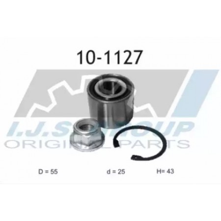Подшипник ступицы (задней) Renault Kangoo 97- (25x55x43)(к-кт) (10-1127)