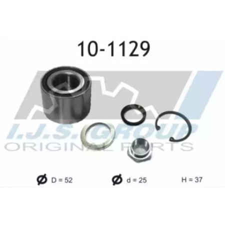 Подшипник ступицы (задней) Renault Megane/Clio 01- (25x52x37)(к-кт) (10-1129)