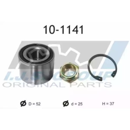 Подшипник ступицы (задней) Renault Megane/Clio 01- (25x52x37)(к-кт) (10-1141)