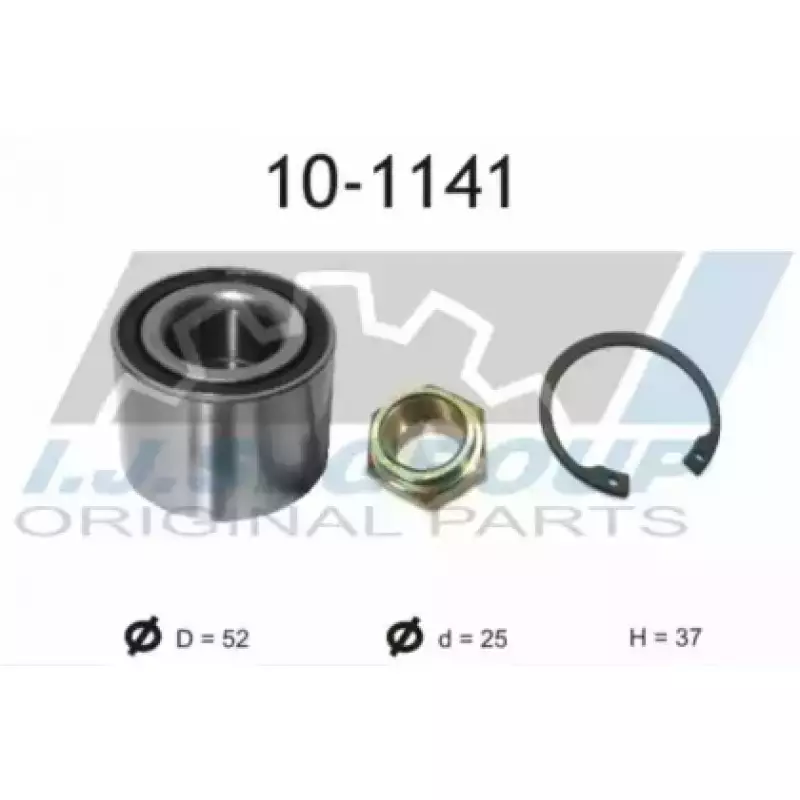 Подшипник ступицы (задней) Renault Megane/Clio 01- (25x52x37)(к-кт) (10-1141)