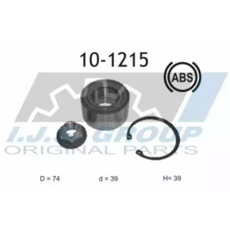 Подшипник ступицы (передней) Ford Connect 02-13 (+ABS) (39x74x39)(к-кт) (10-1215)
